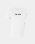 THREE Women’s Relaxed White Jersey Tee
