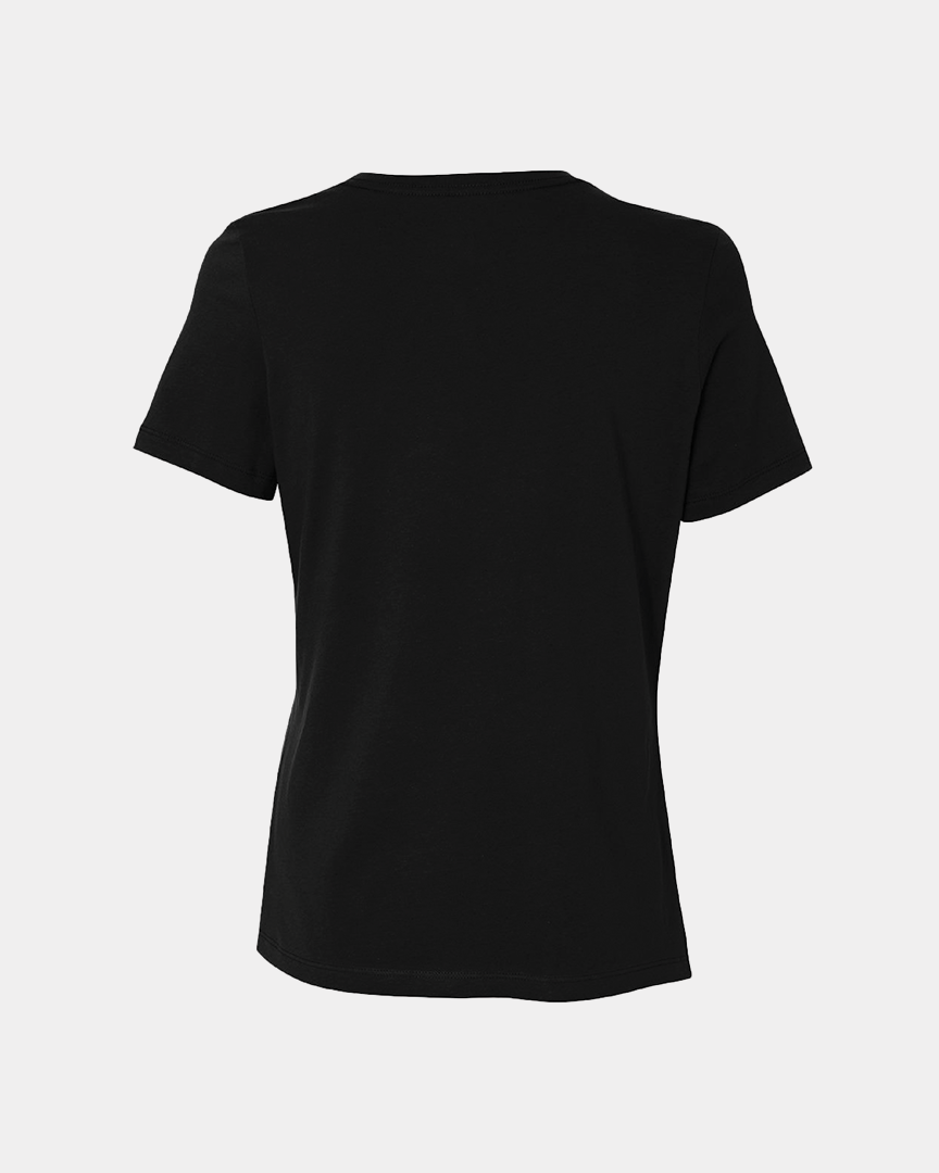 Three Women’s Relaxed Black Jersey Tee