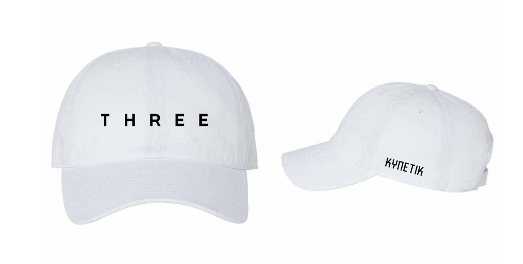 THREE KYNETIK Hat White 1