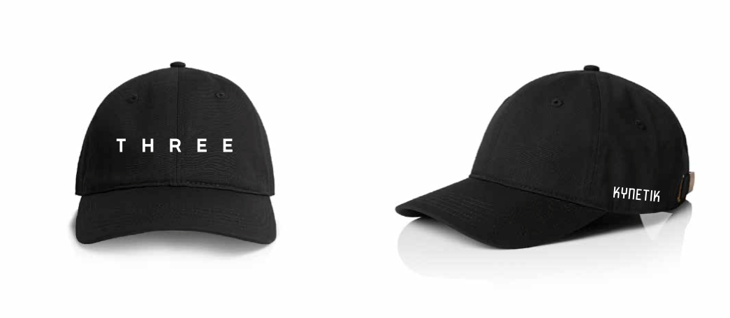 THREE KYNETIK Hat Black