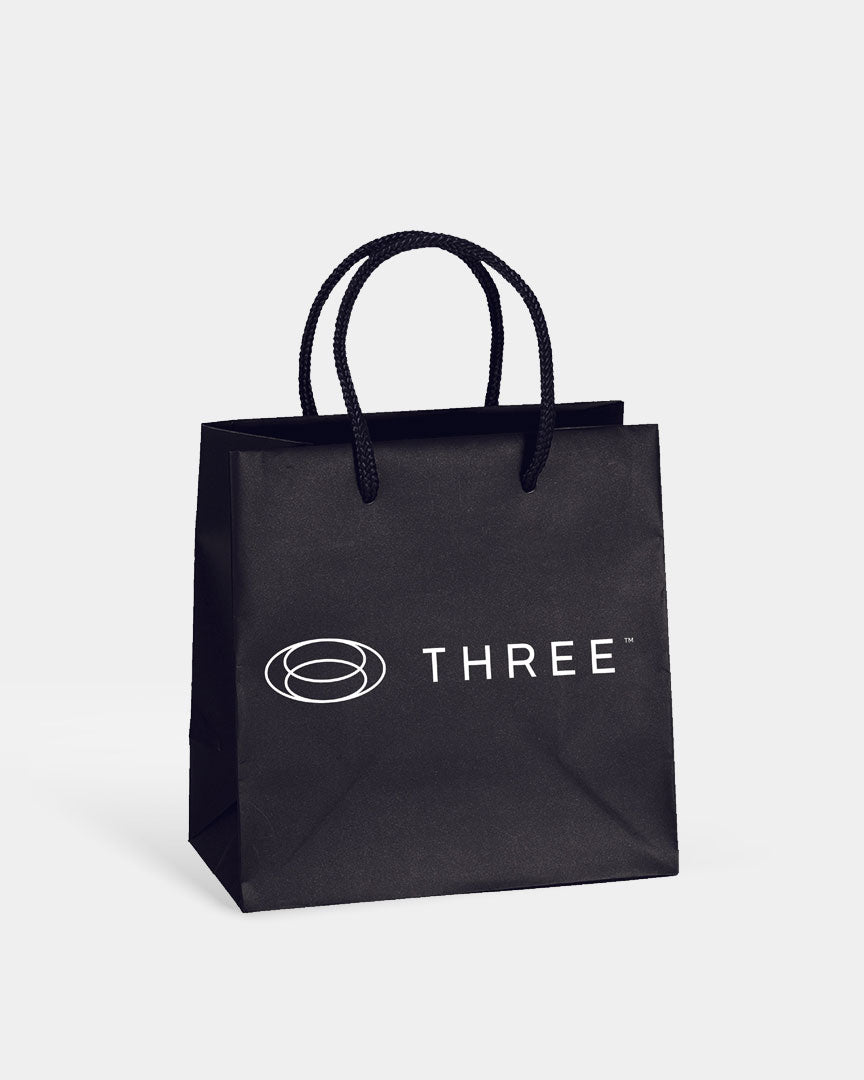 THREE Black Small Bag (pack of 5)