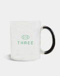 THREE Black & White Coffee Mug