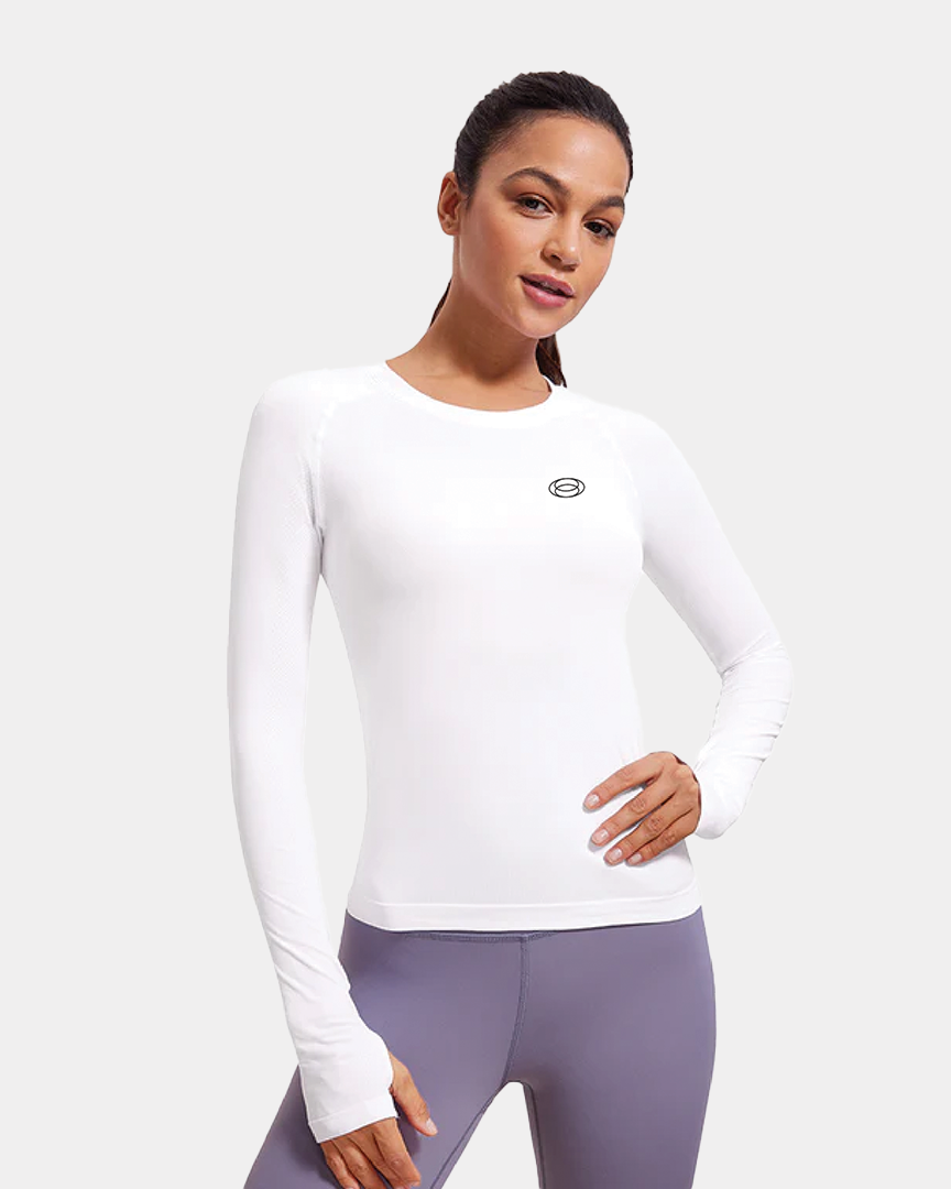 Seamless Long Sleeves with Thumbholes Shirts