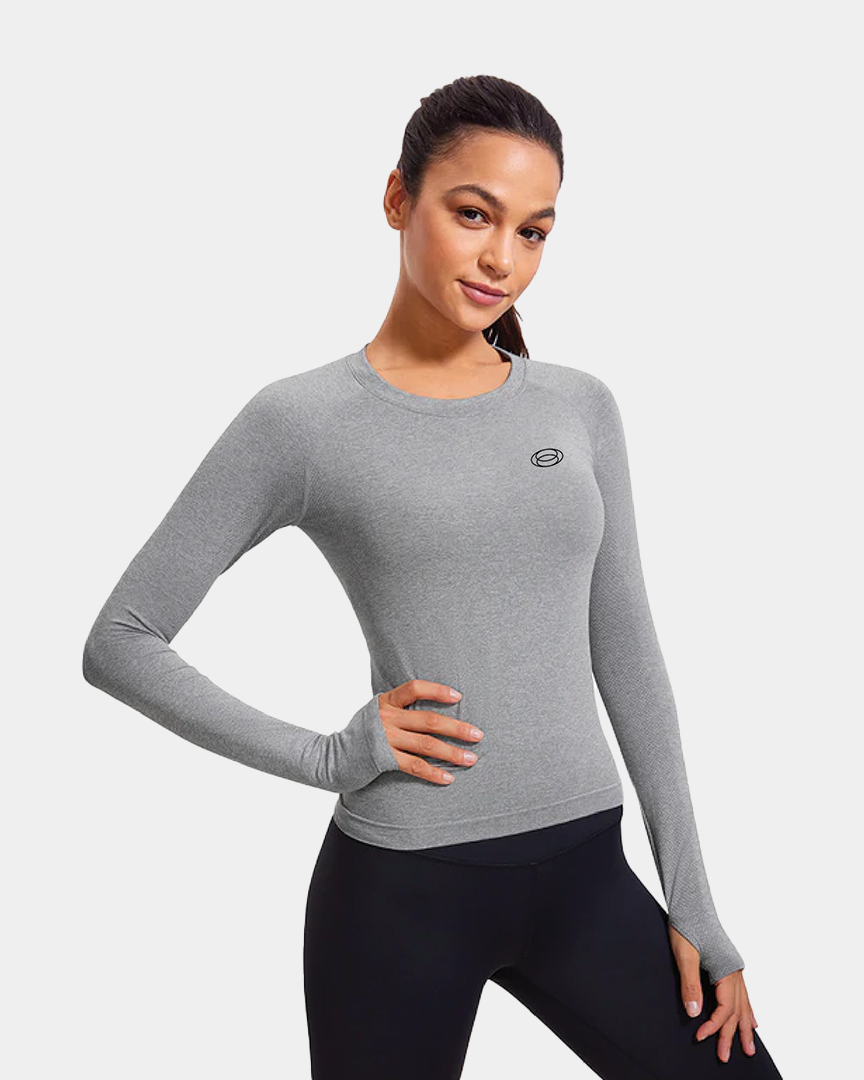 Seamless Long Sleeves with Thumbholes Shirts