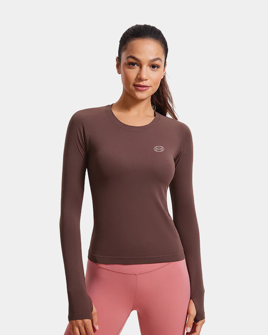 Seamless Long Sleeves with Thumbholes Shirts