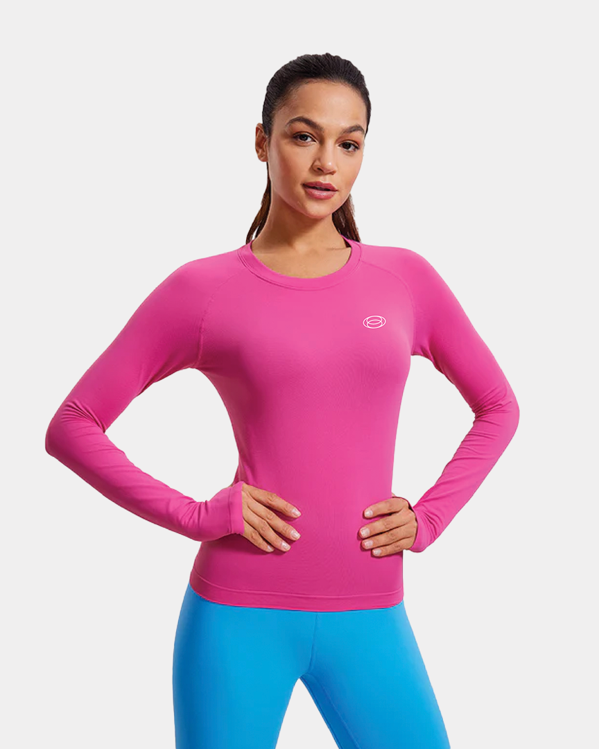 Seamless Long Sleeves with Thumbholes Shirts