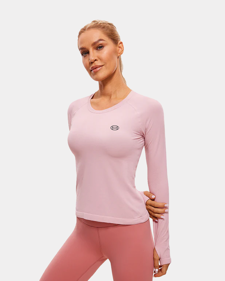 Seamless Long Sleeves with Thumbholes Shirts