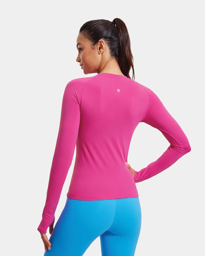 Seamless Long Sleeves with Thumbholes Shirts